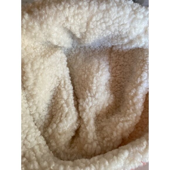 Ella Ivory Pink Teddy Bear Trapper Hat One Size Ear Flaps - Picture 6 of 8